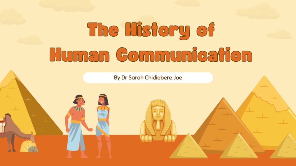 Cover art for lecture notes on the History of Human Communication