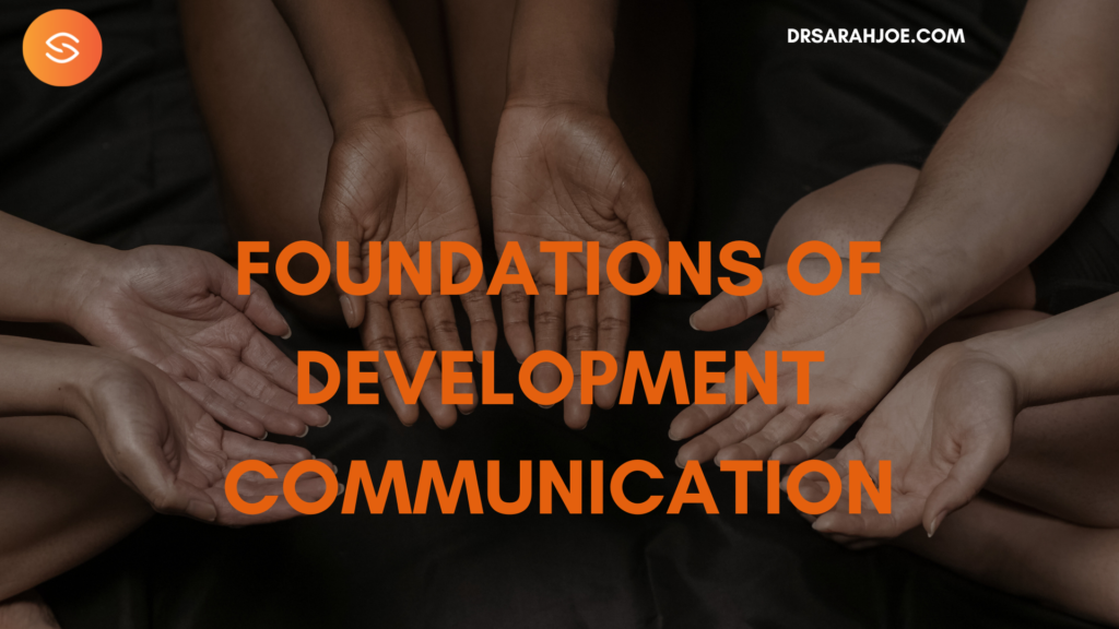 Cover art for foundations of development by Dr Sarah Joe